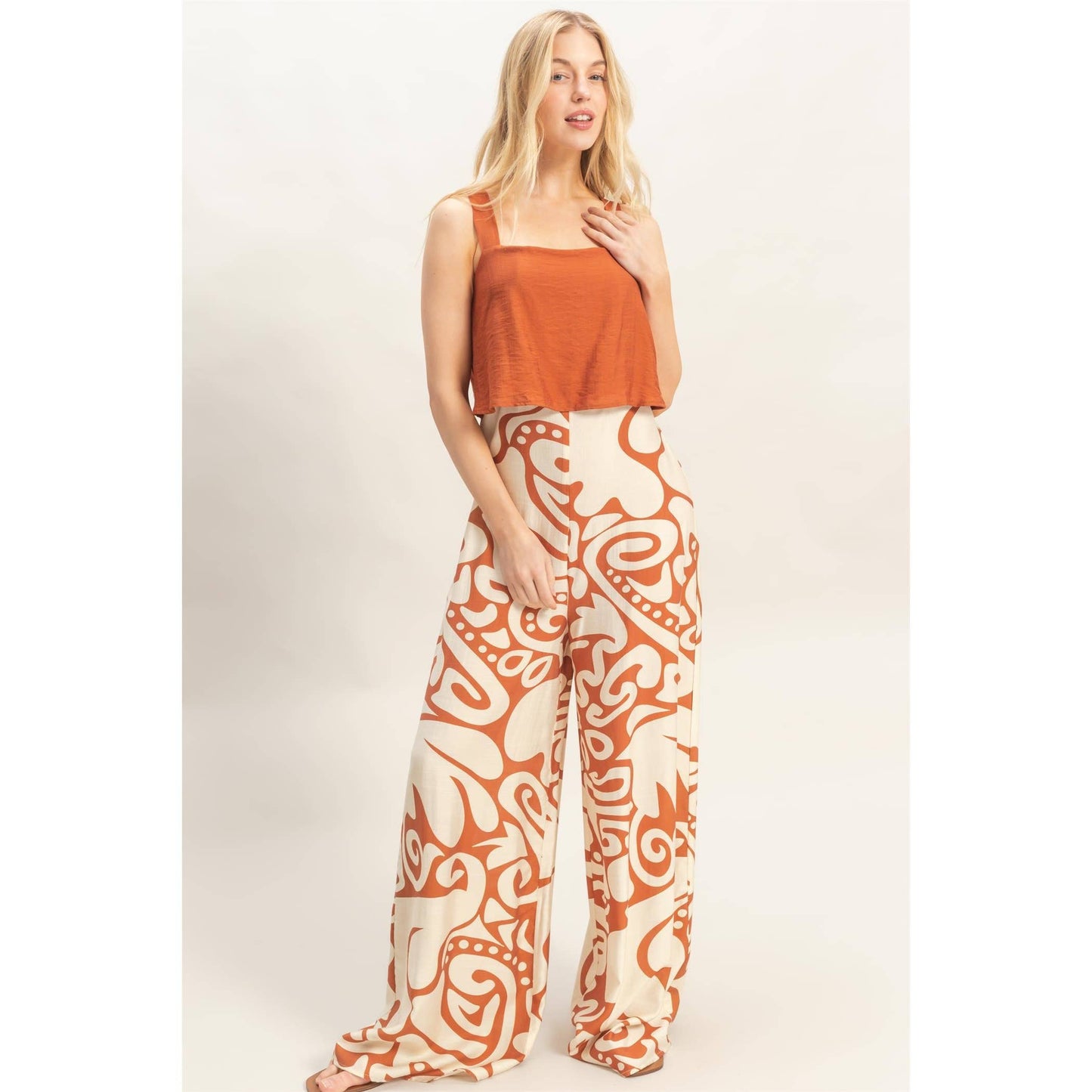 Strapless Print Jumpsuit