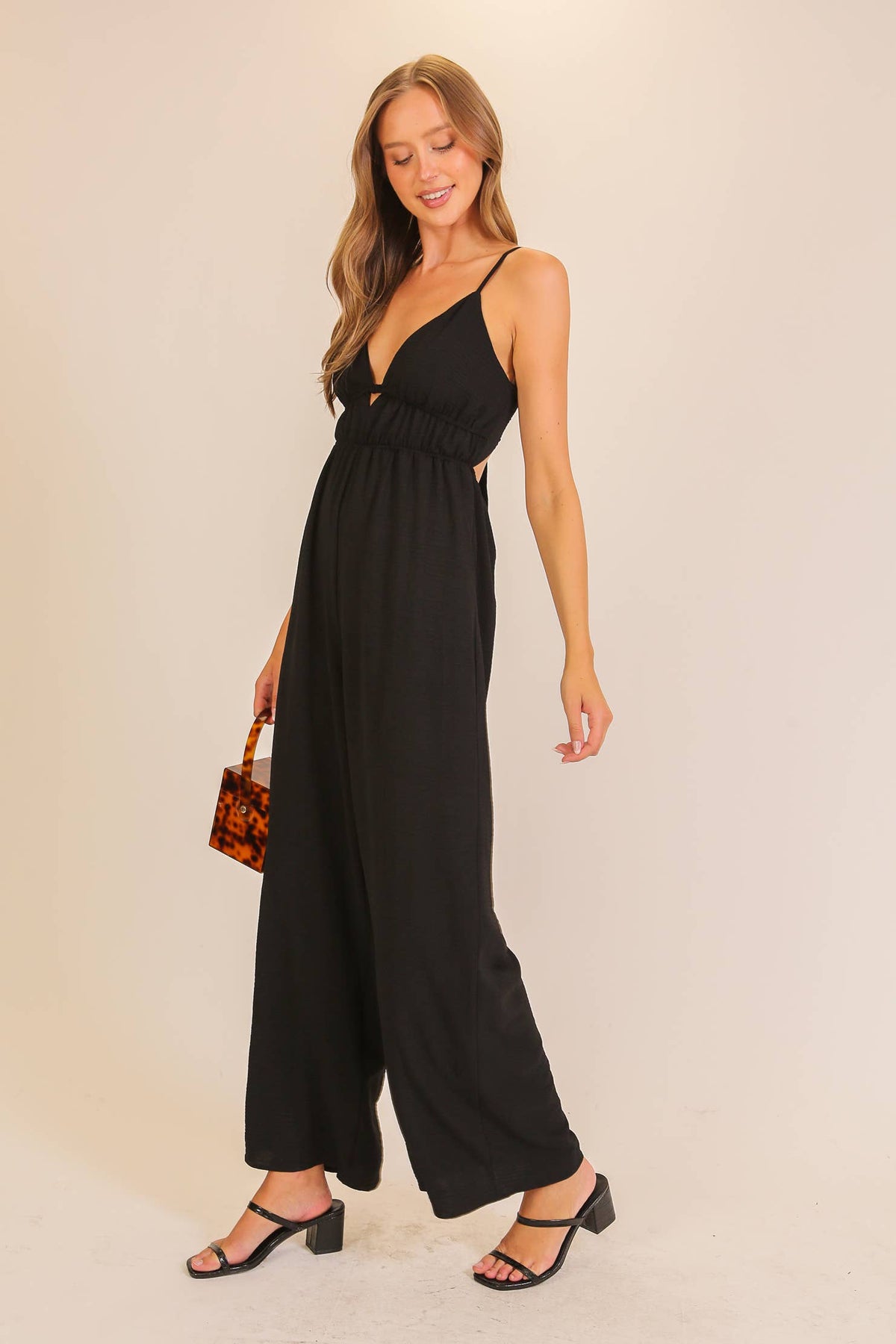 Airflow Tie-Back Wide Leg Jumpsuit