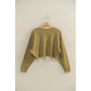 Drop-Shoulder Cropped Top