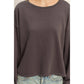 Round Neck Casual Long Sleeve Knit Top