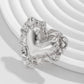 NEW WRINKLED THREE-DIMENSIONAL LOVE ALLOY RING_CWMM3241