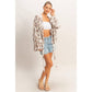 Floral Tie-Front Kimono