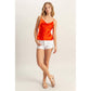 DZ25C247-Basic Satin Cami Cowl Neck Top