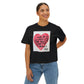 Love Overflow Boxy Tee — "I Have So So So Much Love For You" Heart Graphic