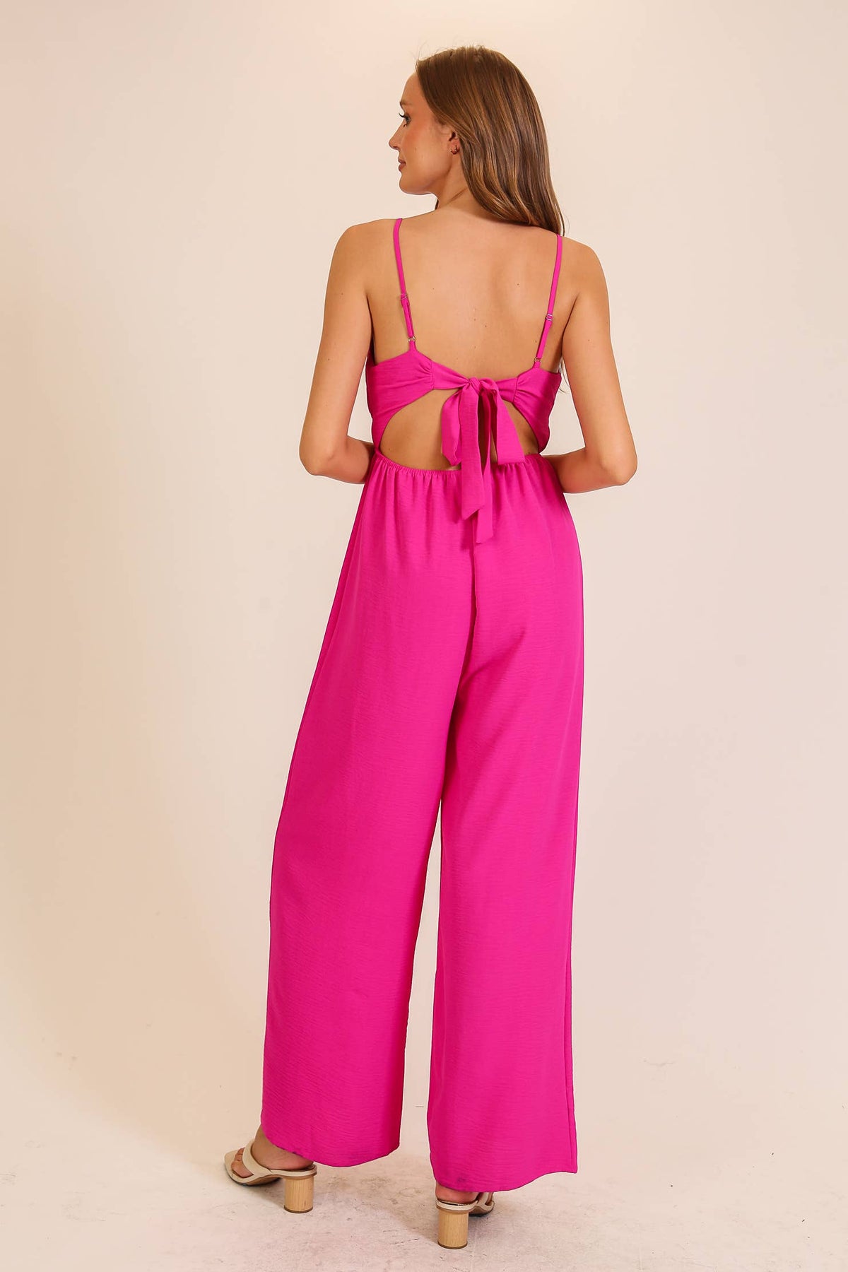 Airflow Tie-Back Wide Leg Jumpsuit