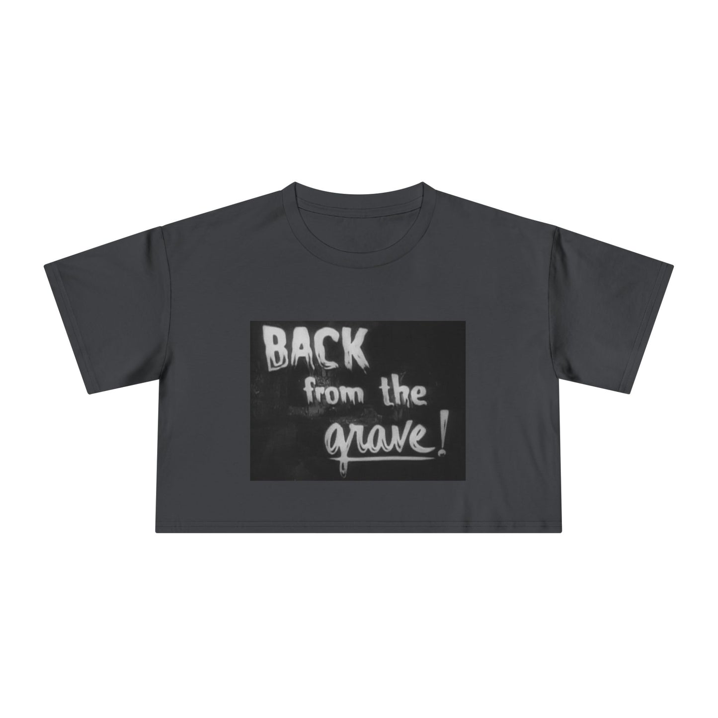 Spooky Fun Women's Crop Tee - Perfect for Halloween, Ghost Lovers, and Casual Style, Statement Shirt, Fashion Tee, Everyday Wear