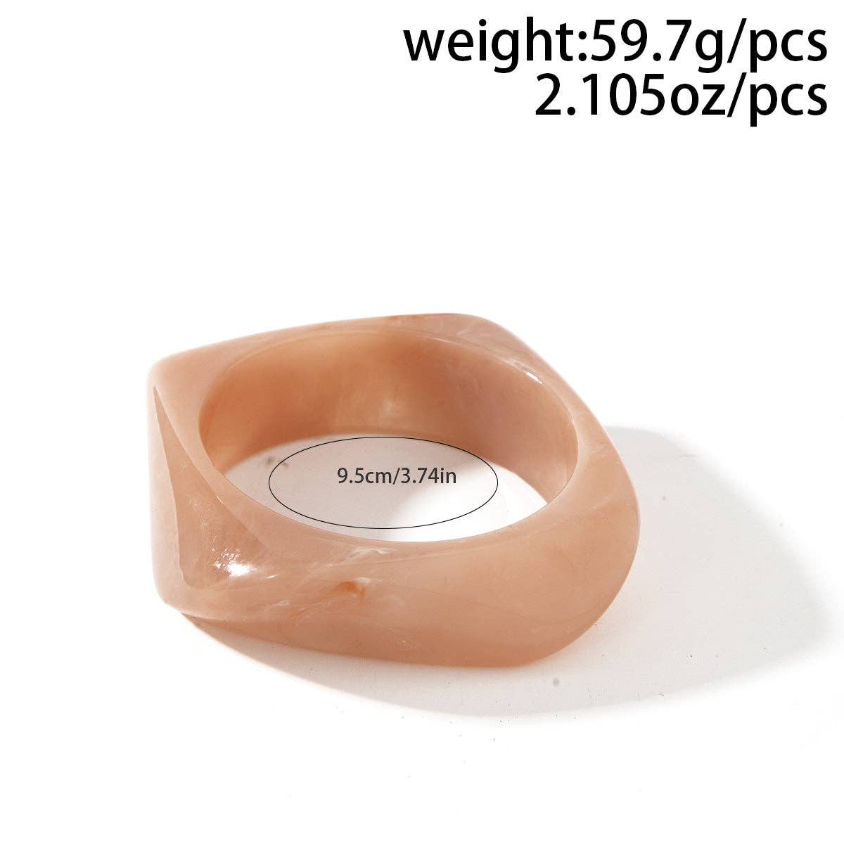 Vintage Irregular Wide Acrylic Bracelets DP25B581
