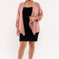 PLUS 3/4 ROUCHED SLEEVE BLAZER