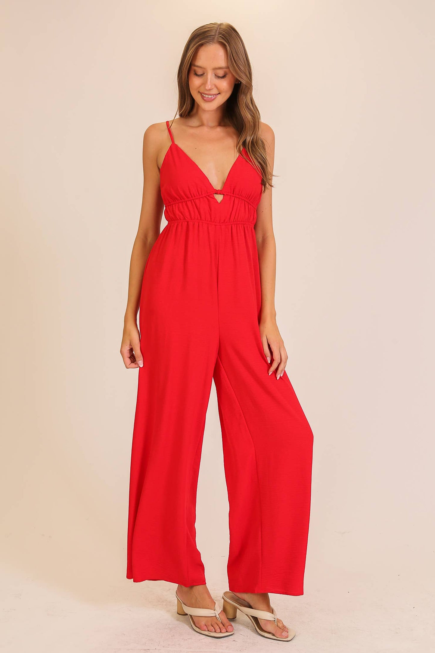 Airflow Tie-Back Wide Leg Jumpsuit