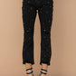 22418P - Studded Rhinestone Denim Jeans