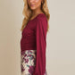 LONGSLEEVE SQUARE NECK BACK  BODYSUIT