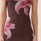 LEOPARD LILY - LAYERED STRAP BACK MAXI DRESS W/ SIDE SLIT