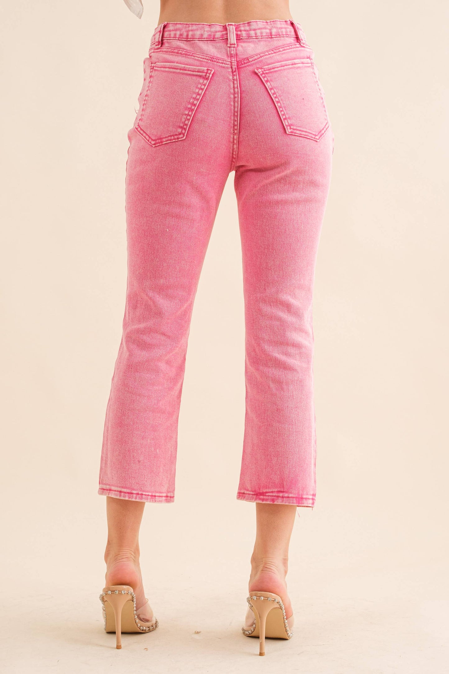 22418P - Studded Rhinestone Denim Jeans