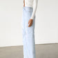 High Rise Straight Leg Denim Jeans-7106