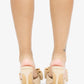 BEACH HOUSE - Raffia Bow Mules, Woven Finish, Stiletto Heel
