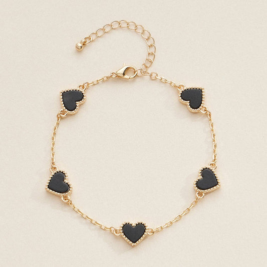 Black Hearts Bracelet