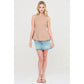 Sleeveless Open Back Peplum Top