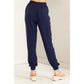 DZ23A546-Linen Drawstring Jogger Pants