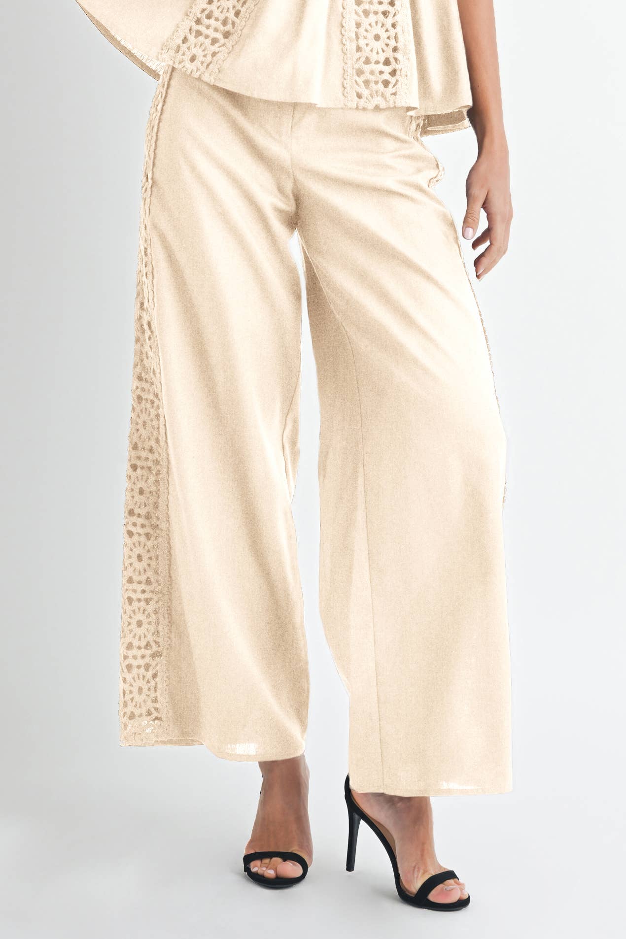 Crochet High Waist Pants
