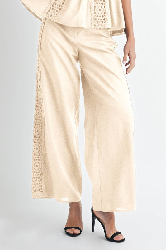 Crochet High Waist Pants