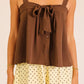 Tie Front Flowy Cami Top