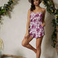 Floral Print Sleeveless Romper