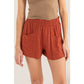DZ24C377-D-ALL TIME FUN HIGH WAIST LINEN SHORTS