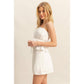 HF25E205-SET-Peplum Cami Top And Shorts Set