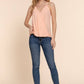 V-neck Surplice Woven Cami Top