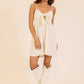 Airflow Tie-Front Cutout Mini Dress