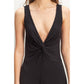 HF25C959-Knotted Bust Sleeveless Jersey Jumpsuit