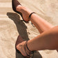 XANDRA - Chocolate Crochet Look Stiletto Heels