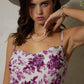 Floral Print Sleeveless Romper