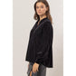 The Nicole Velvet Striped Blouse