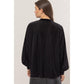 The Nicole Velvet Striped Blouse