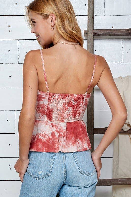 Sunburst Swirl Peplum Top