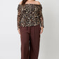 Sasha Plus Size Leopard Print Off-the-Shoulder Blouse