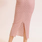 Boho Textured Maxi Skirt