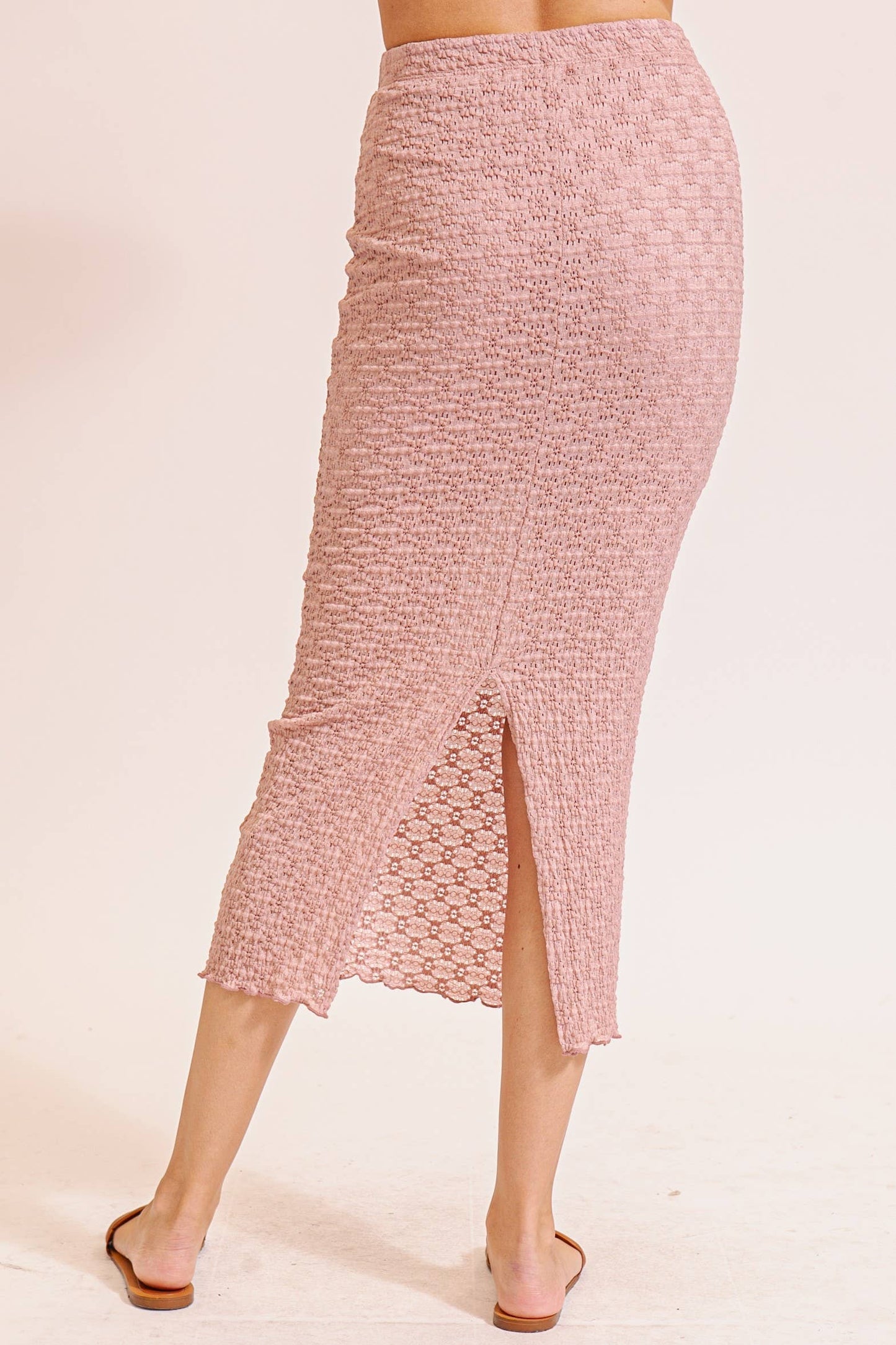 Boho Textured Maxi Skirt