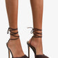 XANDRA - Chocolate Crochet Look Stiletto Heels