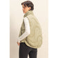 High Neck Quilting Puffer Vest