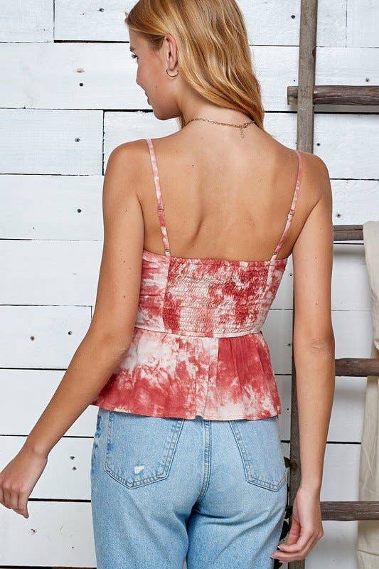 Sunburst Swirl Peplum Top