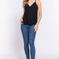 V-neck Surplice Woven Cami Top