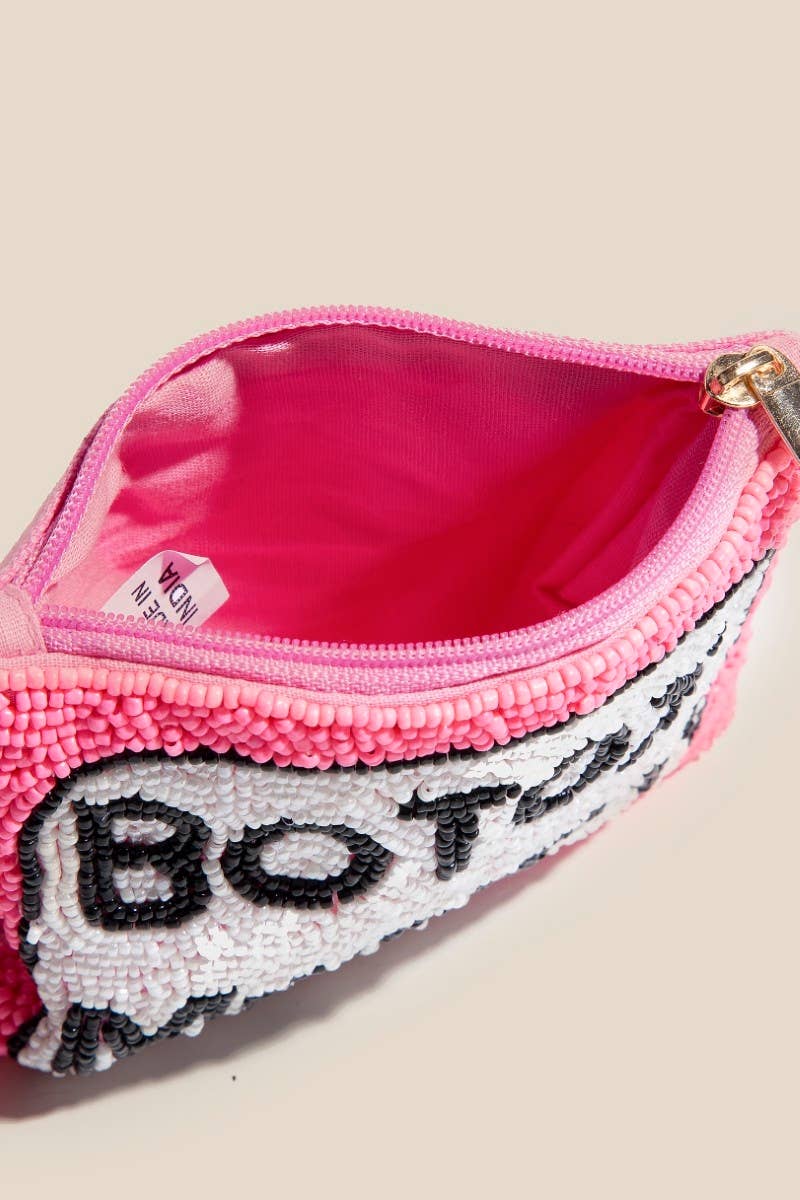 Botox Money Beaded Coin Purse