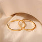 Simple Cool Circle Endless Hoop Earrings