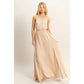 HF25E129-Side Cutout Side Slit Maxi Dress