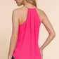 V-neck Surplice Woven Cami Top