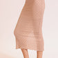 Boho Textured Maxi Skirt