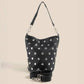 Studded Leather Bucket Bag