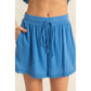 HF25E205-SET-Peplum Cami Top And Shorts Set